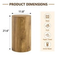 thumbnail image 5 of Cterwk 2 Pcs MDF End Table Coffee Table Side Table for Living Room, Office, Brown, 5 of 9
