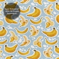 thumbnail image 5 of Shower Curtain, Cute Banana Blue Waterproof Fabric Plastic Shower Curtain, Drying Fast Bathroom Curtain with 9 Buttonholes, Ruffle Shower Curtain 60x72in, 5 of 8