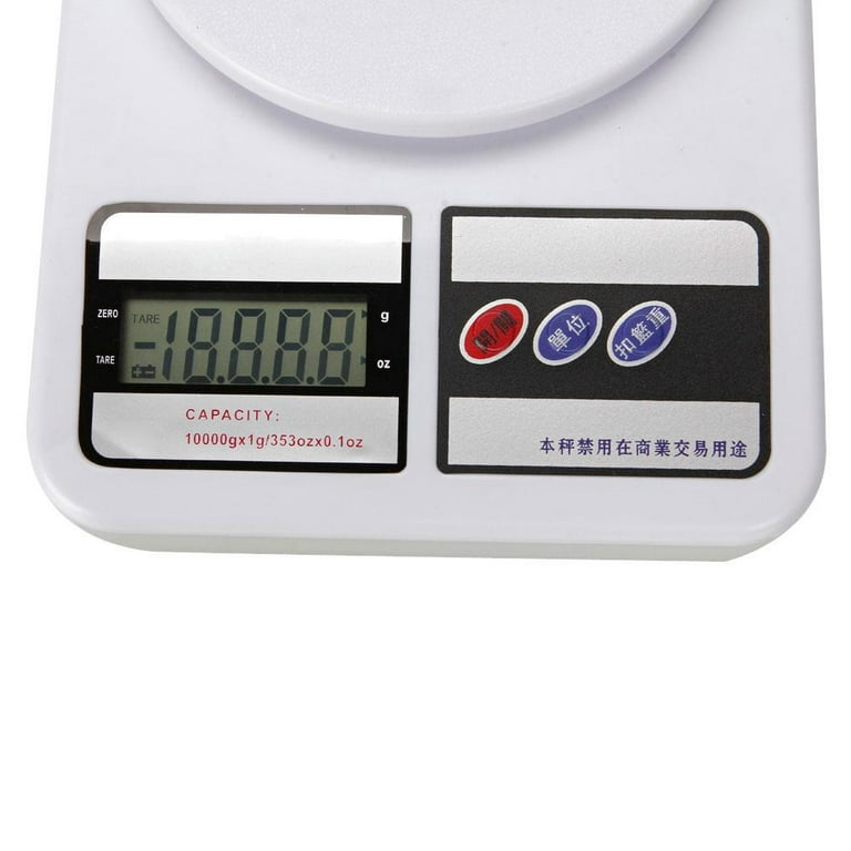  Generic Electronic Kitchen Digital Weighing Scale, Multipurpose  (White, 10 Kg) : Home & Kitchen