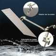 thumbnail image 4 of 12 Inch Square Rain Showerhead with 11 Inch Adjustable Extension Arm,Large Stainless Steel High Pressure Shower Head,Ultra Thin Rainfall Bath Shower with Easy to Clean and Install-Brushed Nickel, 4 of 6