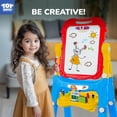 thumbnail image 2 of Pizarra magnética Easel STEAM Life de doble cara 4 en 1 para niños, 2 of 9