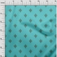 thumbnail image 2 of oneOone Georgette Viscose Fabric Geometric Ikat Print Sewing Fabric BTY 42 Inch Wide, 2 of 4