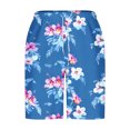 thumbnail image 4 of MELDVDIB Mens Swim Trunks Big & Tall Swimsuit Elastic Waist Floral Print Swim Board Shorts Bathing Suit Summer Casual Hawaiian Beach Shorts with Pockets Navy M, 4 of 5
