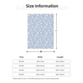 thumbnail image 3 of Throw Blanket for Couch Sofa and Bed, Gray white floral Super Soft Plush Throw Blanket, Fuzzy Cuteness Comfy Warm Washable Flannel Blanket & Throws for All Season 50"x40", 3 of 7