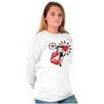thumbnail image 4 of Betty Boop Heart and Lipstick Stain Women's Long Sleeve T Shirt Brisco Brands S, 4 of 6