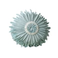 thumbnail image 2 of Textured Floral Throw Pillow Handmade Petal Flower Cushion, Light Teal Decor Pillow Sofa Bedroom Coastal Farmhouse Accent, Multiple Styles Soft Plush Decorative Home Accent Cushion Gift Indoor Use(A), 2 of 6