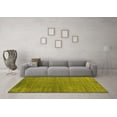 thumbnail image 3 of Ahgly Company Machine Washable Indoor Rectangle Oriental Yellow Modern Area Rugs, 7' x 9', 3 of 4