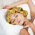 thumbnail image 6 of Yiaed Abstract Leopard Print Sunflower Print Satin Bonnet Silk Bonnet Hair Bonnet for Sleeping Hair Bonnets, 6 of 6