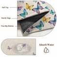 thumbnail image 2 of Vintage Colorful Butterfly Area Rug 3x5 Washable Rug Non Slip Watercolor Butterflies Rustic Large Area Rug Indoor Floor Carpet for Entryway Bedroom Kitchen Living Room Home Office Dining Room Nursery, 2 of 8