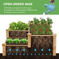 thumbnail image 4 of 3-Tier Wooden Raised Garden Bed with Open-Ended Base, 4 of 8