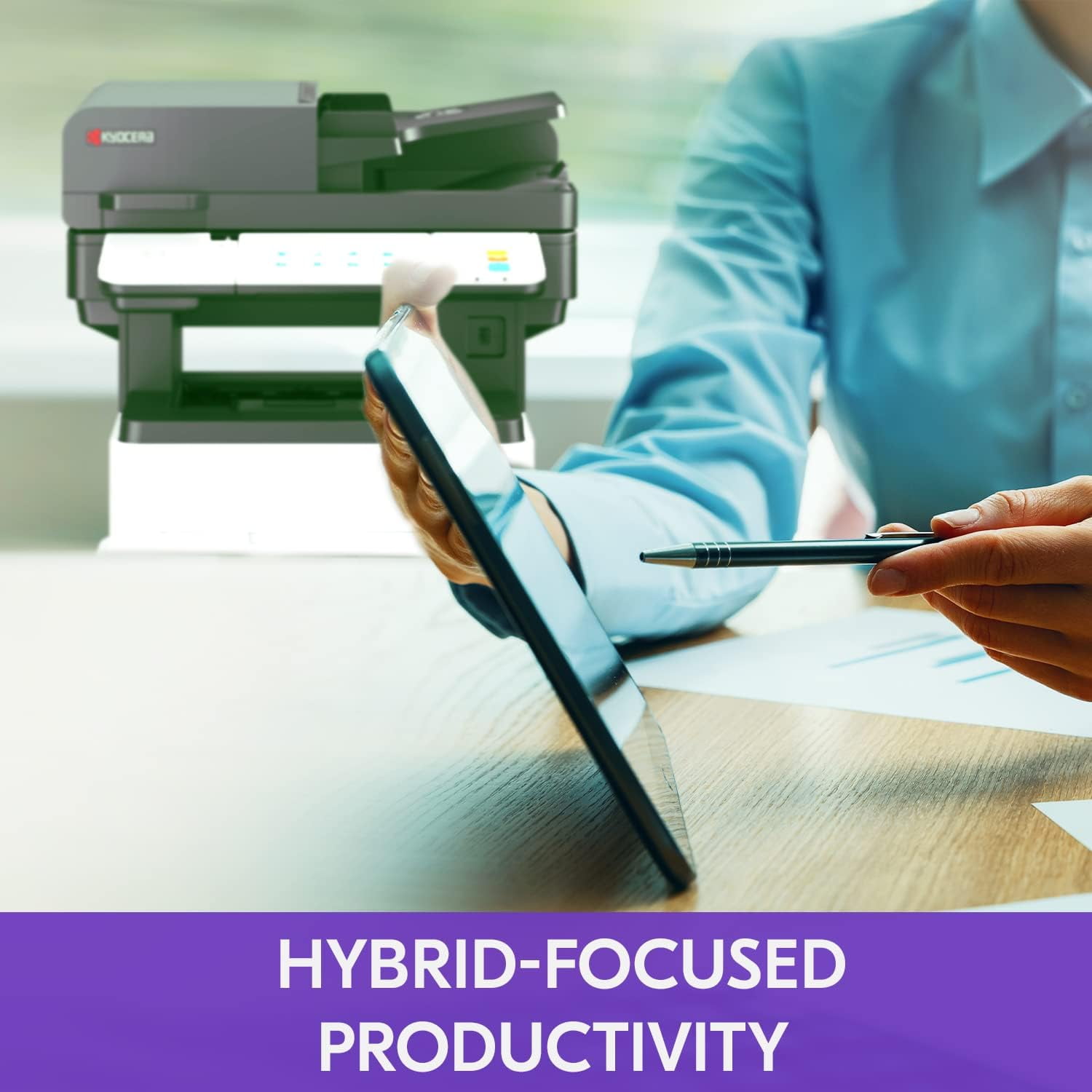Kyocera ECOSYS MA6000ifx A4 Monochrome B/W Laser Multi-Function Printer - 62 ppm, Copy, Print, Scan, Fax, Duplex, Network, 1200 DPI, 1.5 GB Memory, 600 Sheets Capacity