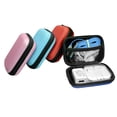 thumbnail image 1 of Travel Electronic Organizer PU Rectangular Zipper Design for Daily Use 1Set 4.7x3.3x1.6in, 1 of 8