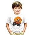 thumbnail image 3 of Kiijoy Toddler Boys Halloween T Shirt Graphic Tee Kids Short Sleeve T-Shirt, White, Sizes 4-5, 3 of 3
