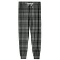 thumbnail image 7 of Cyglowse Men's Cute Pajamas Pants Plaid Printed Pants Drawstring Elastic Waist Pant Cuffed Home Sleep With Pockets Dark Gray M, 7 of 7