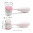 thumbnail image 2 of Cepillo de doble cara con cerdas suaves compatibles con el cuidado de la piel facial, cepillo de sílice y cerdas suaves 2 en 1: exfoliante profundo de poros, maquillaje,, 2 of 5