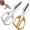 Sliver and Gold, variant on Stainless Steel Kitchen Shears for Chicken Bones Meat Fish VegetablesGold