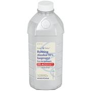 Foster & Thrive Rubbing Alcohol - 91% Isopropyl Alcohol, Concentrated First Aid Antiseptic - Safe and Effective - Liquid Solution for Treatment of Minor Cuts, Scrapes and Burns (16 Fl. oz)