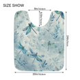 thumbnail image 5 of 2 Piece Bath Mat Set with U-Shaped Toilet Mat and Rectangle Bath Rugs Non Slip Machine Washable Bathroom Mats Delicate Dragonflies Pattern, 5 of 7