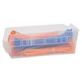thumbnail image 7 of Akro-Mils 24 Pack Plastic Storage Shelf Bins, Space-Saving Organizers, 12"x4"x4", Clear, 7 of 7