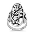 thumbnail image 1 of 925 Sterling Silver Ornament Style Fashion Ring Size 9, 1 of 2