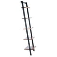 thumbnail image 4 of SAFAVIEH Allaire 5 Tier Leaning Etagere, Honey Brown/Charcoal (16.9 in. W x 14 in. D x 76 in. H), 4 of 12