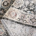 thumbnail image 5 of SAFAVIEH Artifact Esmond Oriental Polyester Area Rug, Charcoal/Ivory, 6'7" x 6'7" Round, 5 of 7