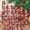 A, variant on YIKA 26-Pack Santa Hat And Beard Alphabet Christmas Tree Ornaments Festive Hanging Decorations Christmas Decorations A