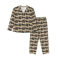 thumbnail image 1 of Balery Dachshund Dog Woof Conjunto de Pijama con Estampado para Mujer, Conjunto de Dos Piezas con Manga Larga, Ropa de Dormir Suave con Bolsillos, Pijamas Cómodos-Medium, 1 of 7