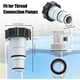 thumbnail image 3 of 4 pcs tuyau de rechange Compatible avec piscine hors terre tuyau de Compatible avec de Pompe de Filtre de Piscine(59X1.25 inch), 3 of 5