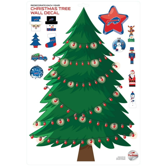 Buffalo Bills Holiday Wall Decal