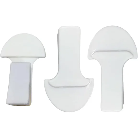 Toilet Seat Handle - Lift More, Less Mess -Easy Application 3 Pack White