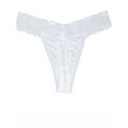 thumbnail image 6 of Women's 3-Pack Lace Stretch Thong Panty Thin Lace Hollowed Out T Back Low Waist Underwear See Through Thong Panties, 6 of 8