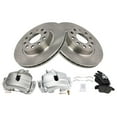 thumbnail image 2 of TRQ Front Brake Pad & Rotor Kit Brake Caliper Brake Pads Brake Rotor Semi-Metallic Fits Select 2013 Volkswagen GTI 2011-2017 Jetta, 2 of 6
