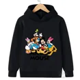 thumbnail image 3 of Sudadera con estampado de dibujos animados de Donald Duck Mickey, sudadera con capucha de moda para uso diario para niños, ropa deportiva para primavera y otoño para niños y niñas, abrigo tipo pulóver, 3 of 5