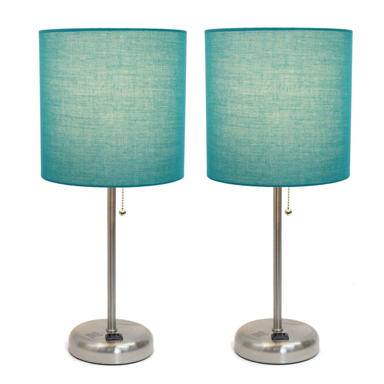 LimeLights Stick Lamp with Charging Outlet - Set of 2