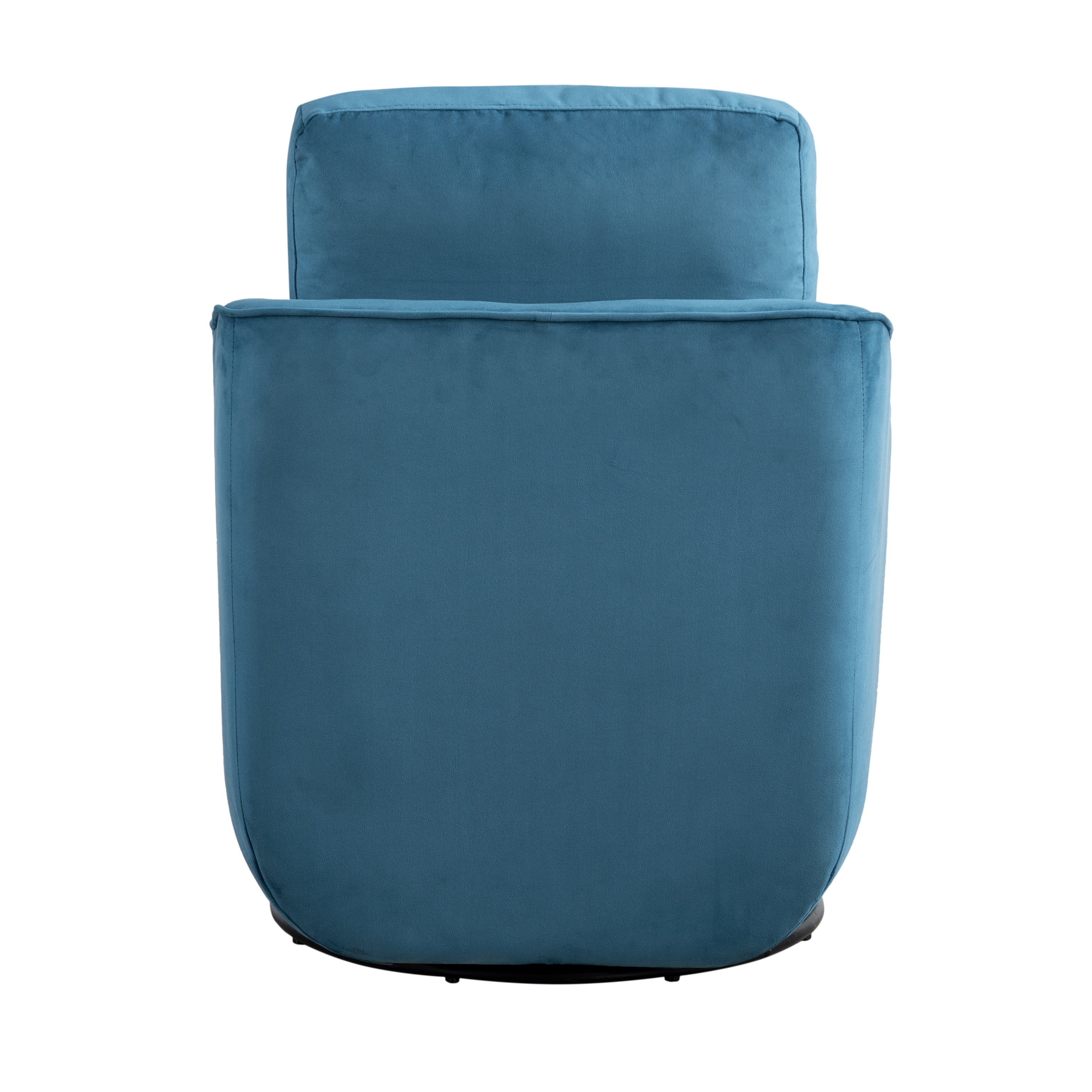 Studio Living Lychford Boho Swivel Accent Chair, Blue Velvet Fabric