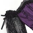 thumbnail image 4 of Corset Mode Femme en Satin à Lacets Style Rétro Bustier Floral Push-Up Moulant, 4 of 8