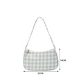 thumbnail image 3 of Bolsa Moda mujer impresión a cuadros hombro axila pequeño (verde) Ehuebsd Para Estrenar, 3 of 9