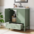 thumbnail image 4 of Freestanding Bathroom Vanity with Integrated Sink, Wood Storage Cabinet with Soft Close Doors and Drawer, Modern Floor Standing Vanity Set for Bathroom Organization, Multiple Sizes Colors Available, 4 of 7