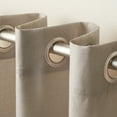 thumbnail image 4 of Exclusive Home Curtains Loha Linen Grommet Top Curtain Panel Pair, 54x63, Beige, 4 of 8