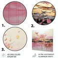 thumbnail image 3 of Designart "Gold and Pink Modern liquid Shapes II In Gold and Pink"Abstract Metal Wall Art decor Gold Modern Living Room Wall Art, 3 of 6