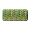 thumbnail image 1 of Exotic Computer Mouse Pad, Colorful and Abstract Tropical Jungle Pattern Monstera Leaf Silhouettes, Rectangle Non-Slip Rubber Mousepad X-Large, 35" x 15", Sea Green Earth Yellow, by Ambesonne, 1 of 2
