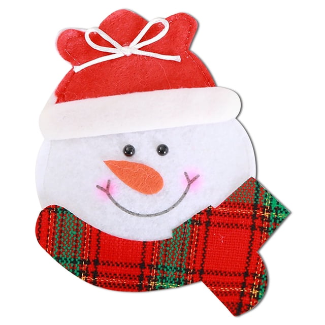 Matsuzay Mini soporte decorativo para vajilla de Navidad, tenedor, cuchara, cubierta, bolsa de cocina, sombrero de caramelo, calcetín, artística, Kits de decoración para fiestas No.02 Matsuzay HA010002-02