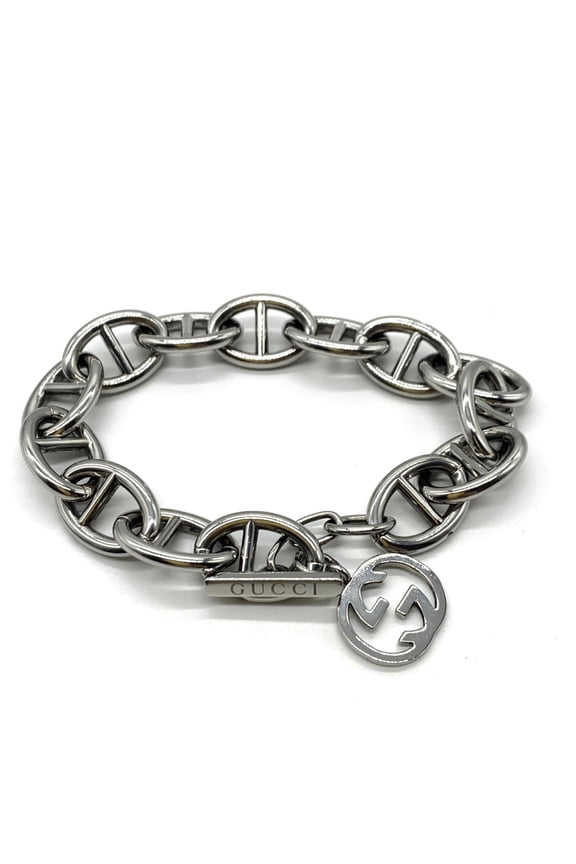 Pre-Owned Gucci Interlocking G Anchor Chain Bracelet Metal GUCCI