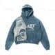thumbnail image 2 of Sudadera con capucha Y2K con estampados de calaveras retro estadounidenses, sudaderas de gran tamaño, ropa de calle gótica punk hip-hop para hombres y mujeres, 2 of 5