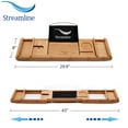 thumbnail image 7 of 59" Streamline N1720BL Freestanding Tub and Tray with Internal Drain, 7 of 7