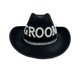 thumbnail image 1 of Sombrero de vaquero negro con letras de strass para adulto, 1 of 2