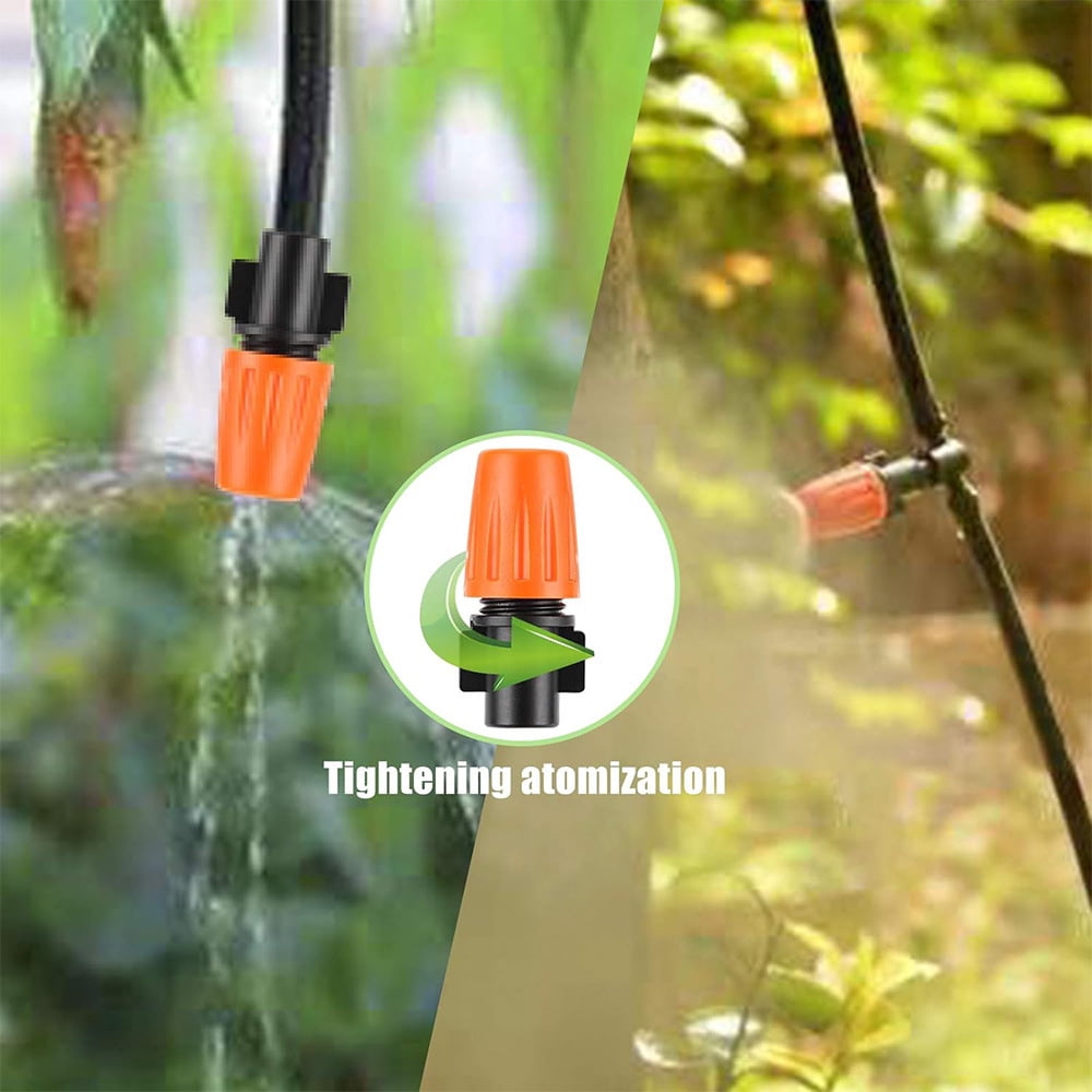 100 FT+49FT Garden Watering System, 149Pcs Drip Irrigation Kit, Smart Automatic Irrigation System, Adjustable Water Flow Control, Suitable for Garden, Farmland and Greenhouse