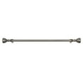 thumbnail image 2 of PowerSellerUSA Decorative Telescopic Metal Curtain Rod, 66 to 120 Inches Contemporary Round PVC Finials, Ultra Durable Brackets 3/4 Inch Diameter Drapery Rod for Window Treatment, Dark Nickl-Geometric, 2 of 4