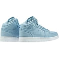 thumbnail image 5 of Air Jordan 1 Mid BG Big Kid's Shoes Ice Blue/Ice Blue/White 554725-425, 5 of 7